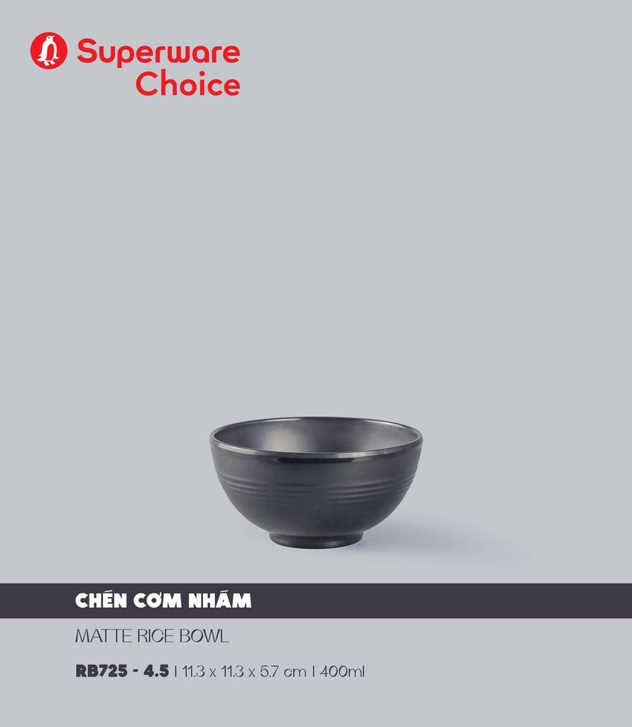 Matte Rice Bowl 4.5
