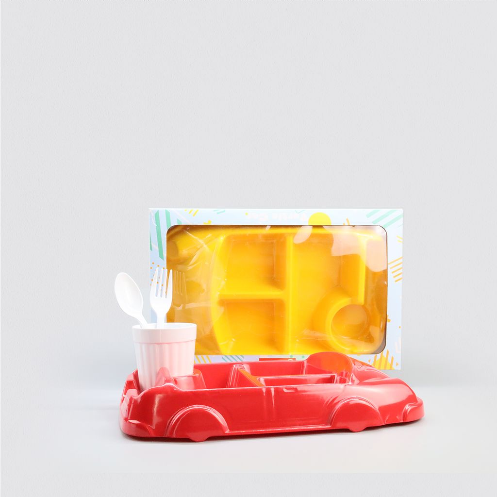 Bộ bàn ăn xe thỏ trẻ em 4 món | BO218-4