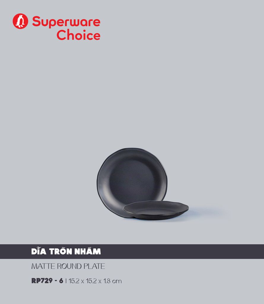 Matte Round Plate 6