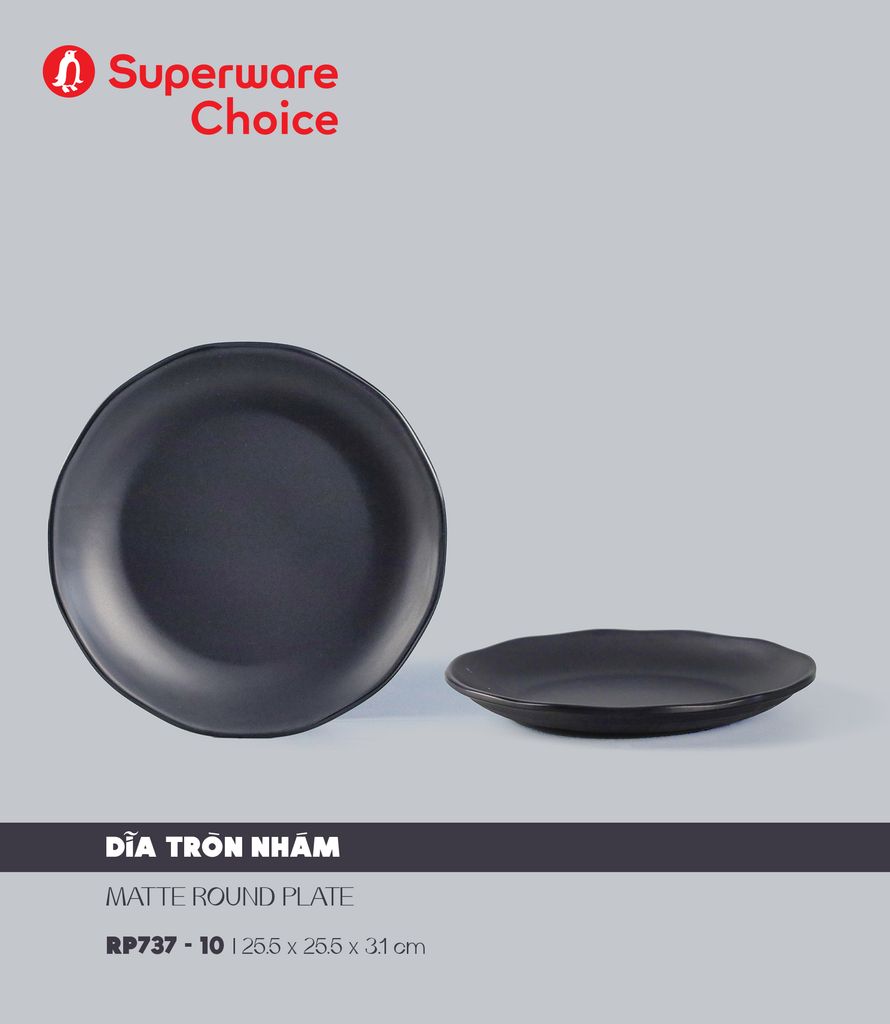 Matte Round Plate 10