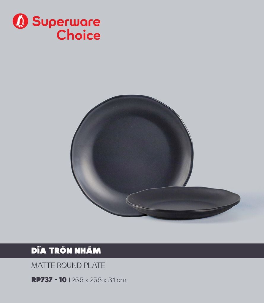 Matte Round Plate 10