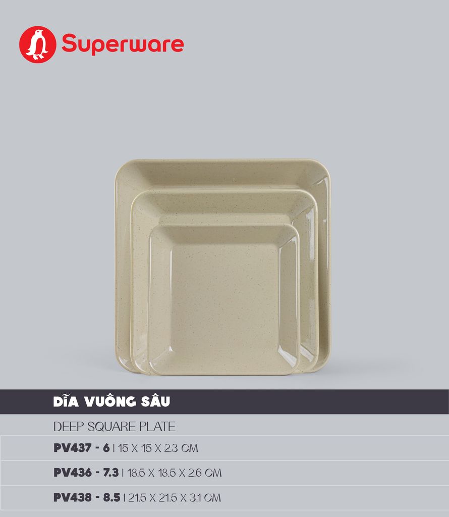 Deep Square Plate 6