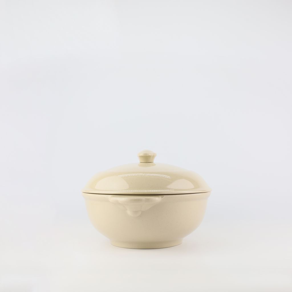 Oval Bowl with lid 10.5