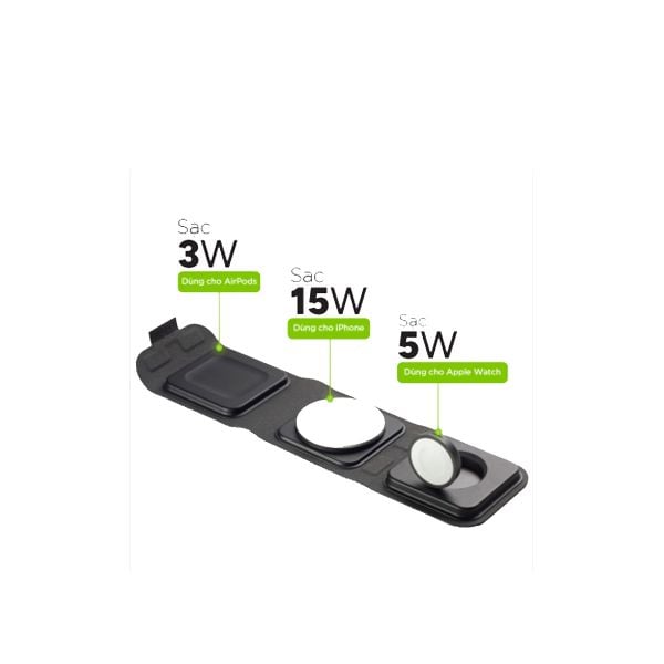 Đế sạc Magsafe Mophie 3in1 travel