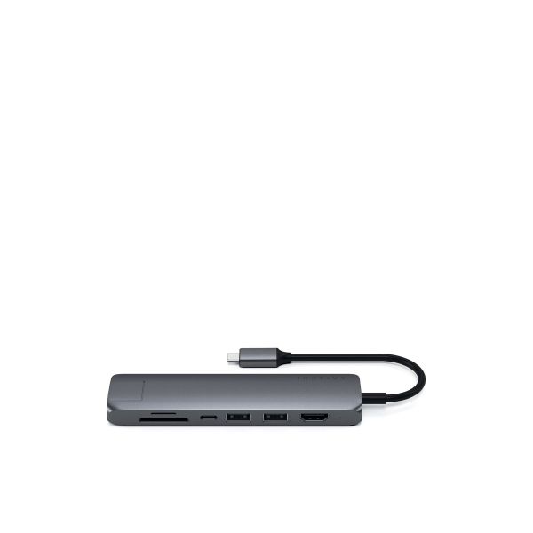 Adapter chuyển đổi Satechi USB-C Multiport Slim 7in1 với Ethernet - ST-UCSMA3M
