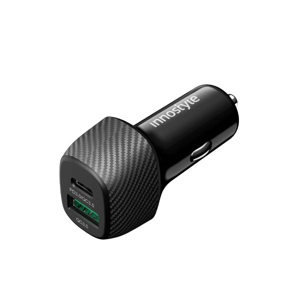Sạc nhanh xe hơi Innostyle Poweron Speed 2 cổng PD/QC3.0 38W