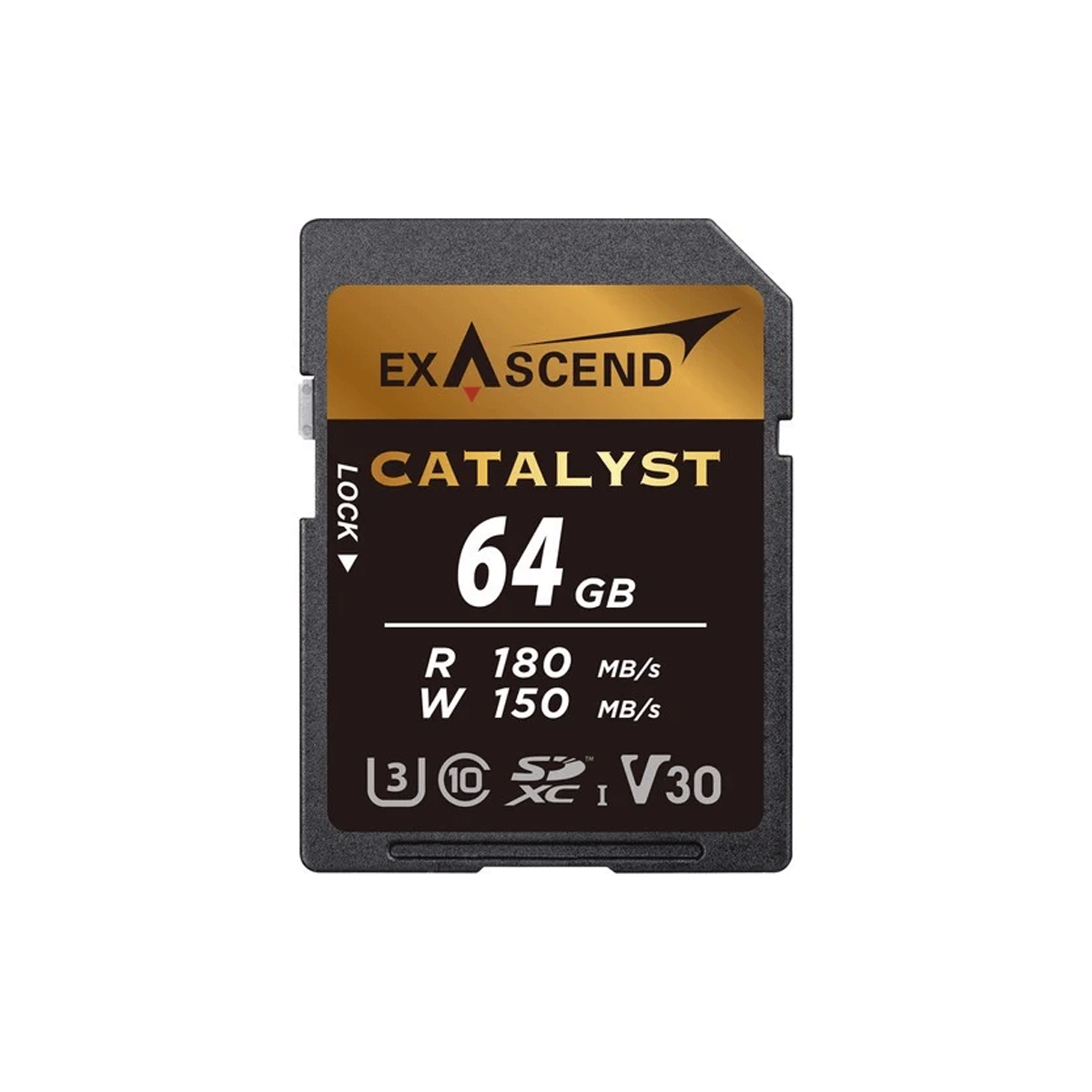  Thẻ nhớ SD Catalyst SD 64GB 180Mb/s V30 hiệu Exascend - Chính hãng 