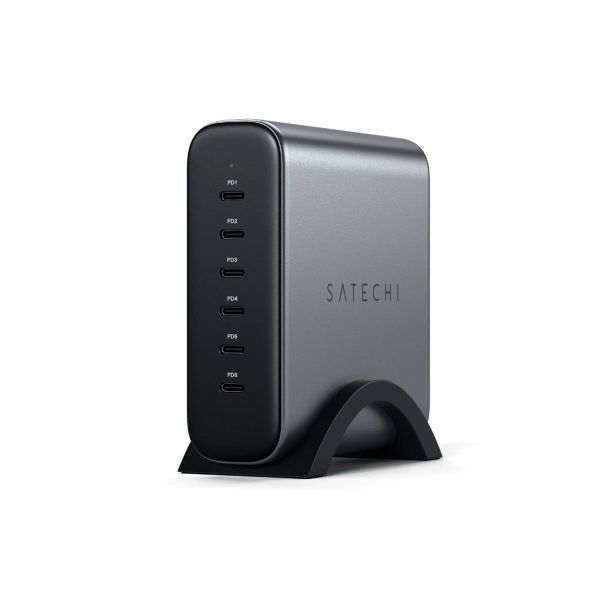  Bộ sạc GaN Satechi 200W 6 cổng USB-C – ST-C200GM 