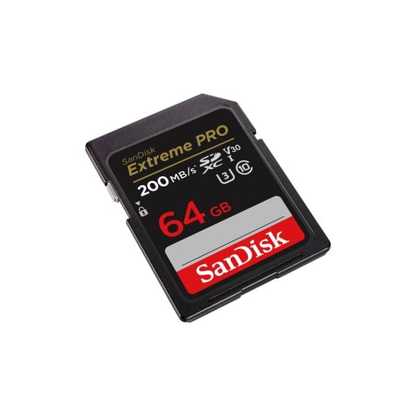  Thẻ nhớ SanDisk SD64GB 200Mb/s V30 Extreme Pro - Chính hãng 