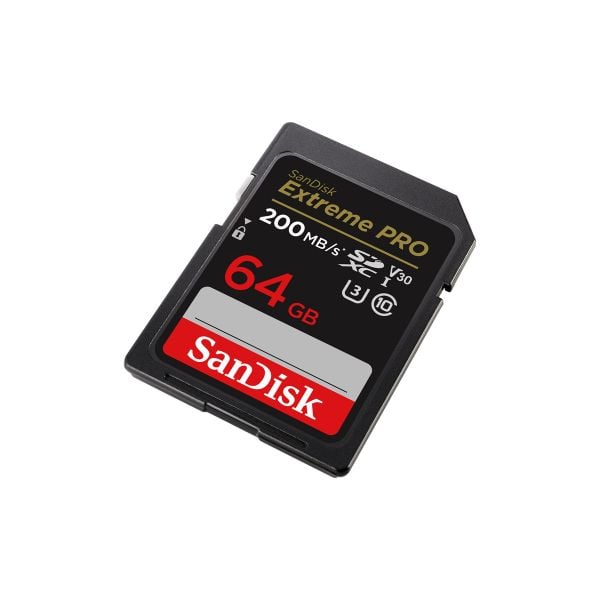  Thẻ nhớ SanDisk SD64GB 200Mb/s V30 Extreme Pro - Chính hãng 