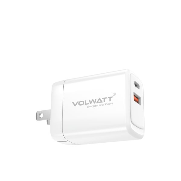  Củ sạc siêu nhanh Volwatt GE-35-C-M GaN 35W PD+QC Dual Ports 