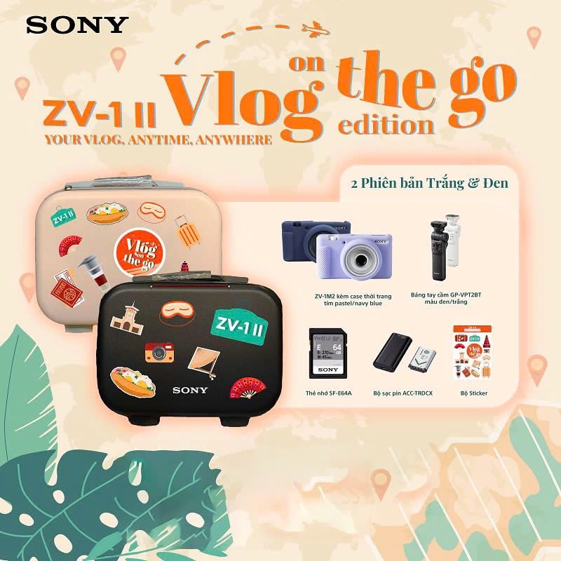 Máy ảnh Sony ZV-1M2 Vlog on the Go Edition - Chính hãng /Máy ảnh vlog-Bộ sản phẩm