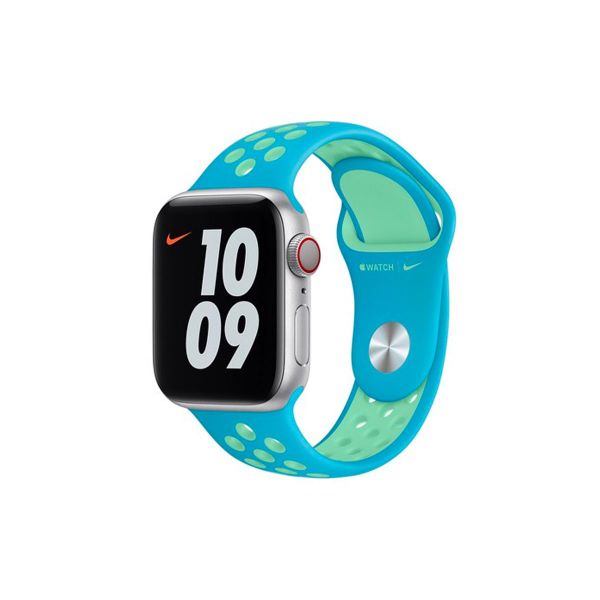 Dây Apple Watch 40mm Chlorine Blue Green Glow Nike Sport Band