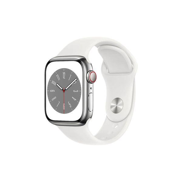Apple Watch Series 8 Thép Dây Cao Su GPS + Cellular