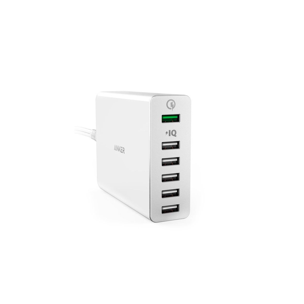 Sạc Anker 6 cổng, 60w, Quick Charge 2.0 [Powerport+ 6, 60w, QC 2.0