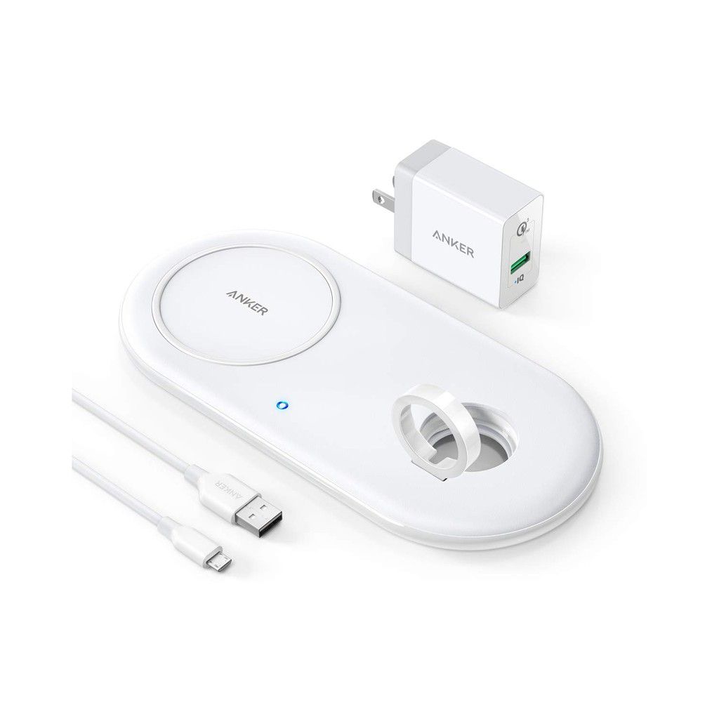  Dock sạc 2in1 Anker PowerWave+Pad with Watch Holder - B2570 
