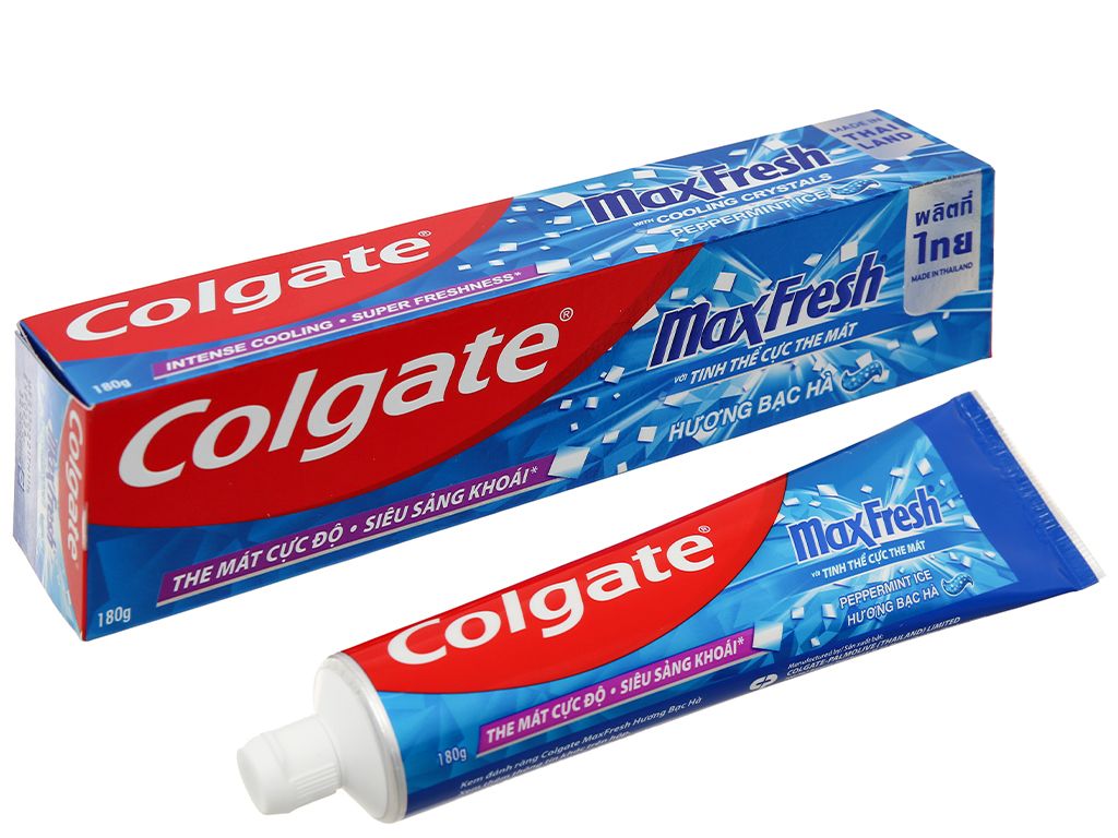  Kem đánh răng Colgate maxfresh bạc hà 180g 