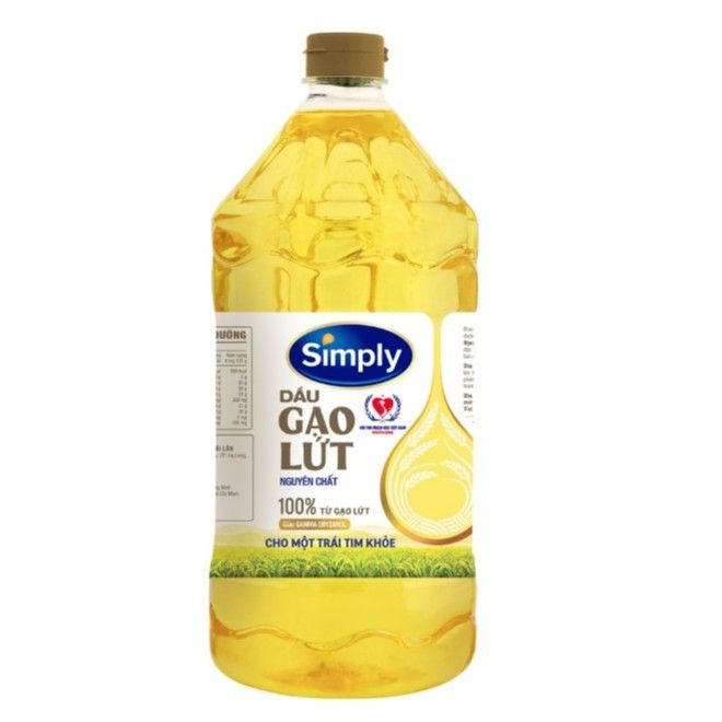  Dầu gạo lứt Simply nguyên chất 2l 