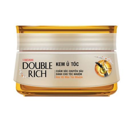  Ủ tóc ouble Rich colagen phục hồi hư tổn 150g (vàng) 