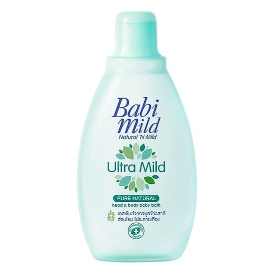  Sữa tắm gội Babi Mild Natural 200ml (xanh) 