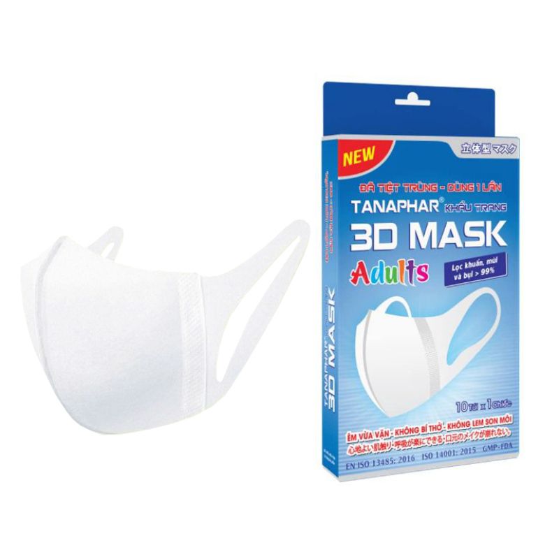  Khẩu trang 3D Mask người lớn 10c 