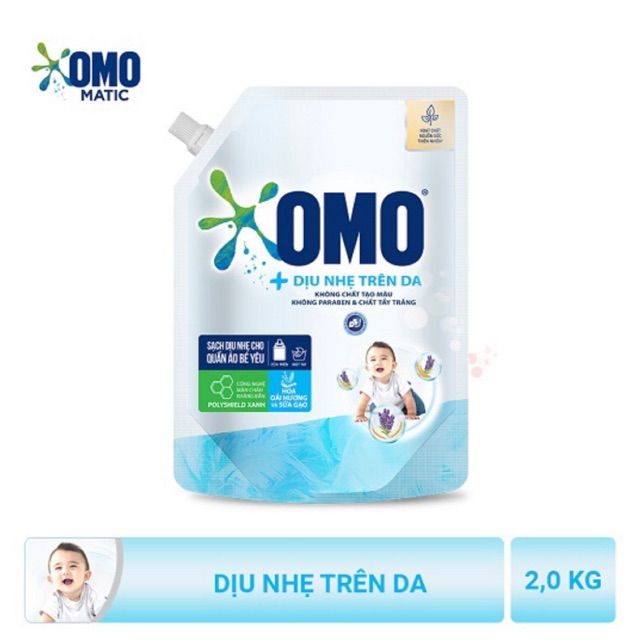  NG OMO dịu nhẹ trên da Hoa oải hương & sữa gạo 2.0kg 