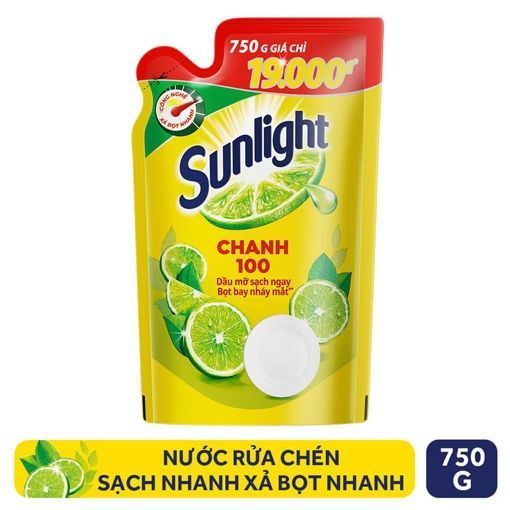  Nước rửa chén Sunlight chanh 750g 