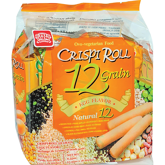  Bánh CRISPI 12 loại đậu vị trứng 180g 