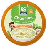  Cháo tươi chén sò điệp, rau ngót 