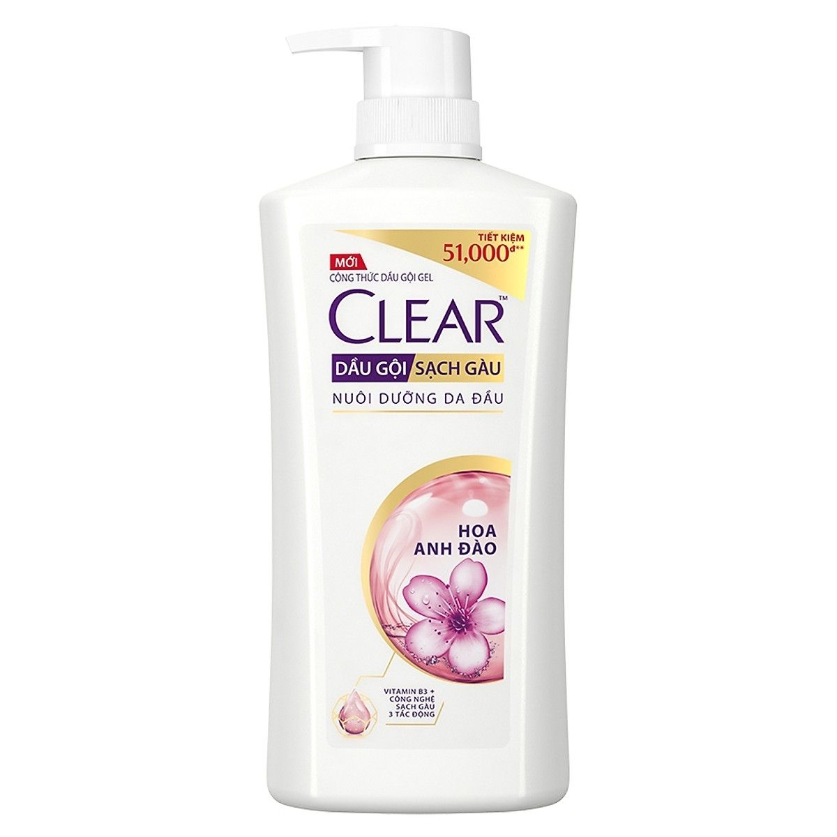  Dầu gội CLEAR hương hoa anh đào 650g 