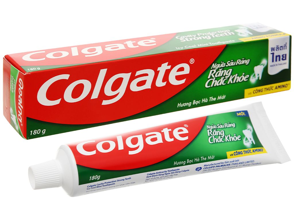  Kem đánh răng Colgate ngừa sâu răng chắc khỏe 180g 