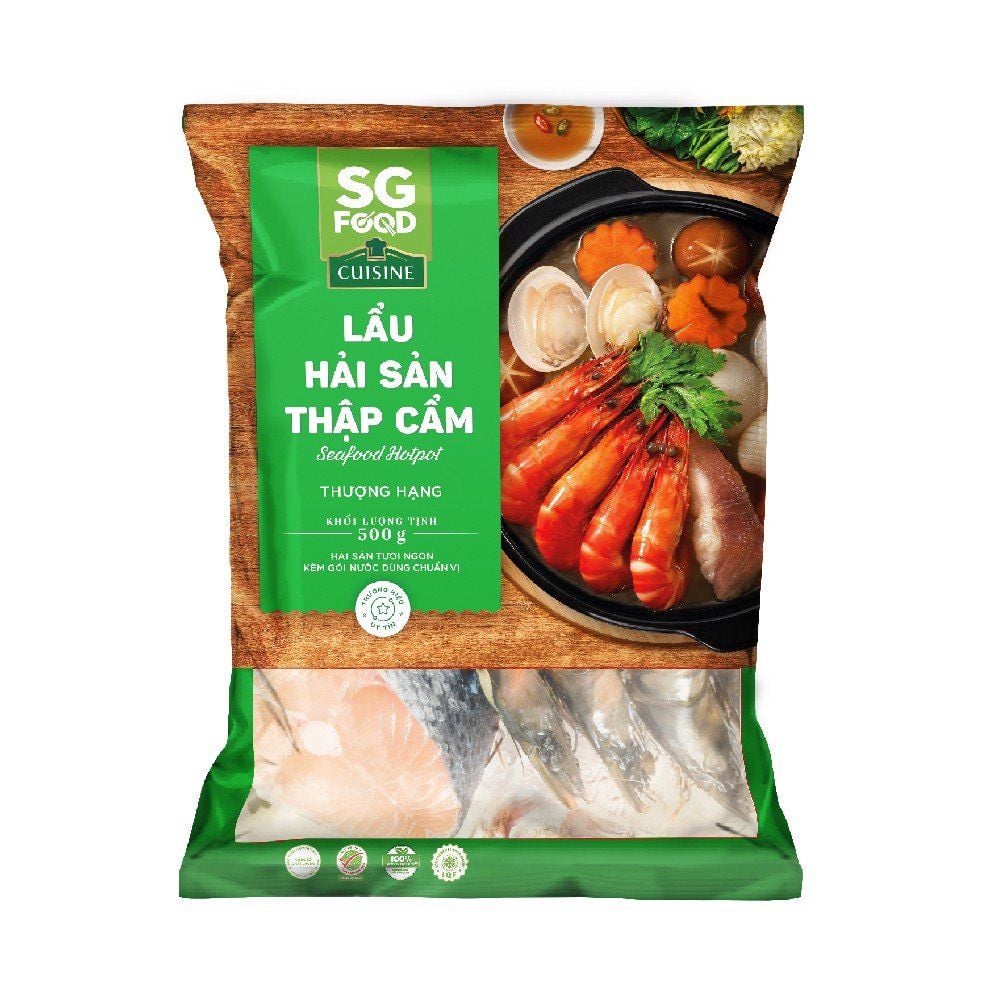  Lẩu hải sản thập cẩm 500g 