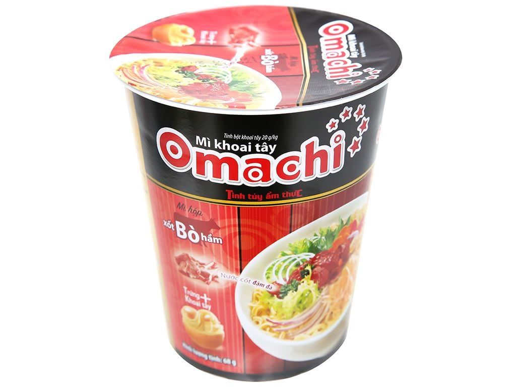  Mì ly Omachi xốt bò hầm 