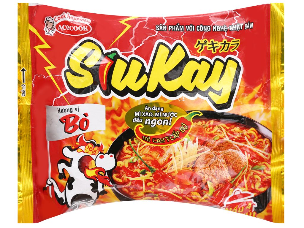  Mì SIUKAY vị bò 128g 