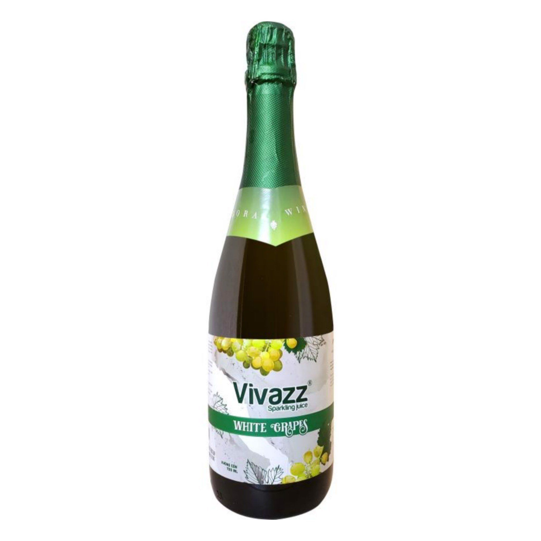  Nước trái cây VIVAZZ có gas nho xanh 720ml 