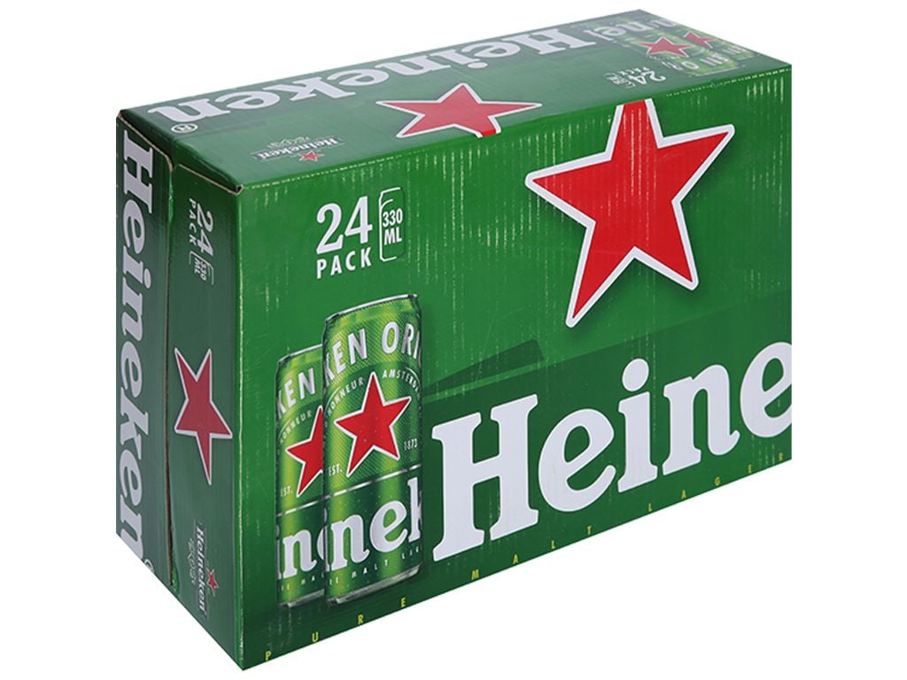  Thùng 24 lon Bia Heineken lon cao 330ml 