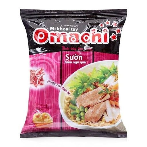  Mì Omachi sườn hầm gói 80g 