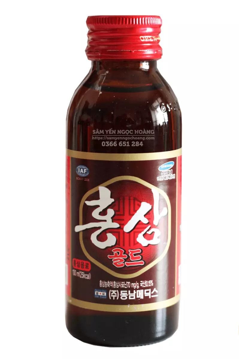  Nước hồng sâm chai nhỏ Korean red ginseng 