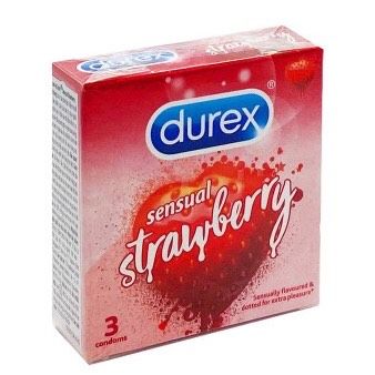  BCS Durex strawberry 3s 