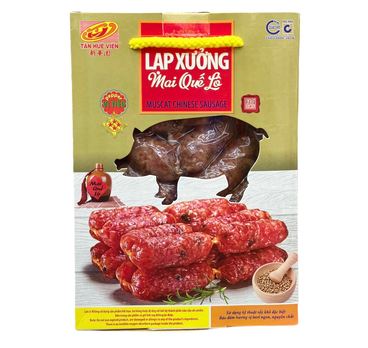  Lạp xưởng Tân Huê Viên vị tiêu 500g 