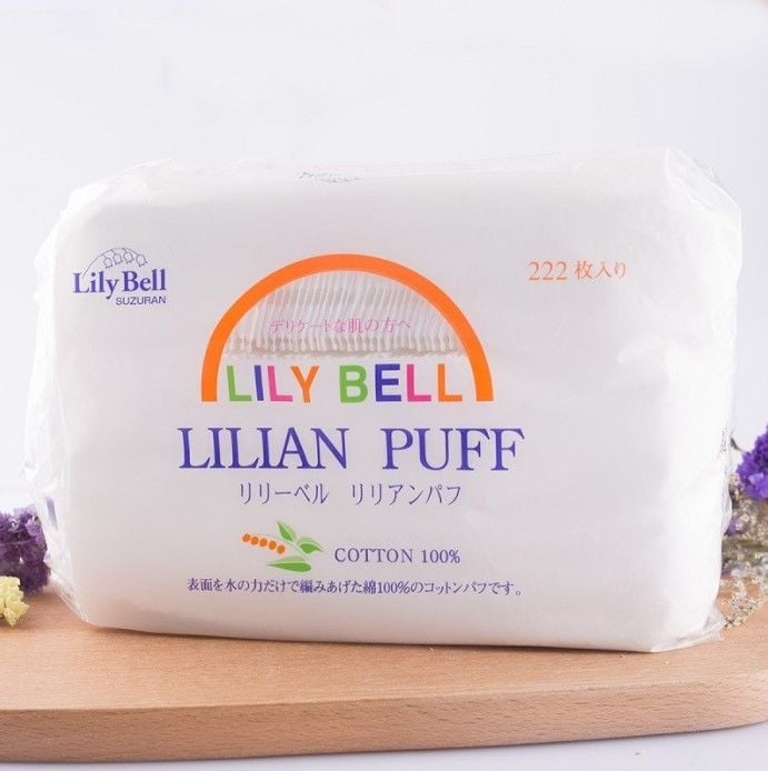  Bông tẩy trang Lily Bell Lilian Puff Cotton (222 miếng) 