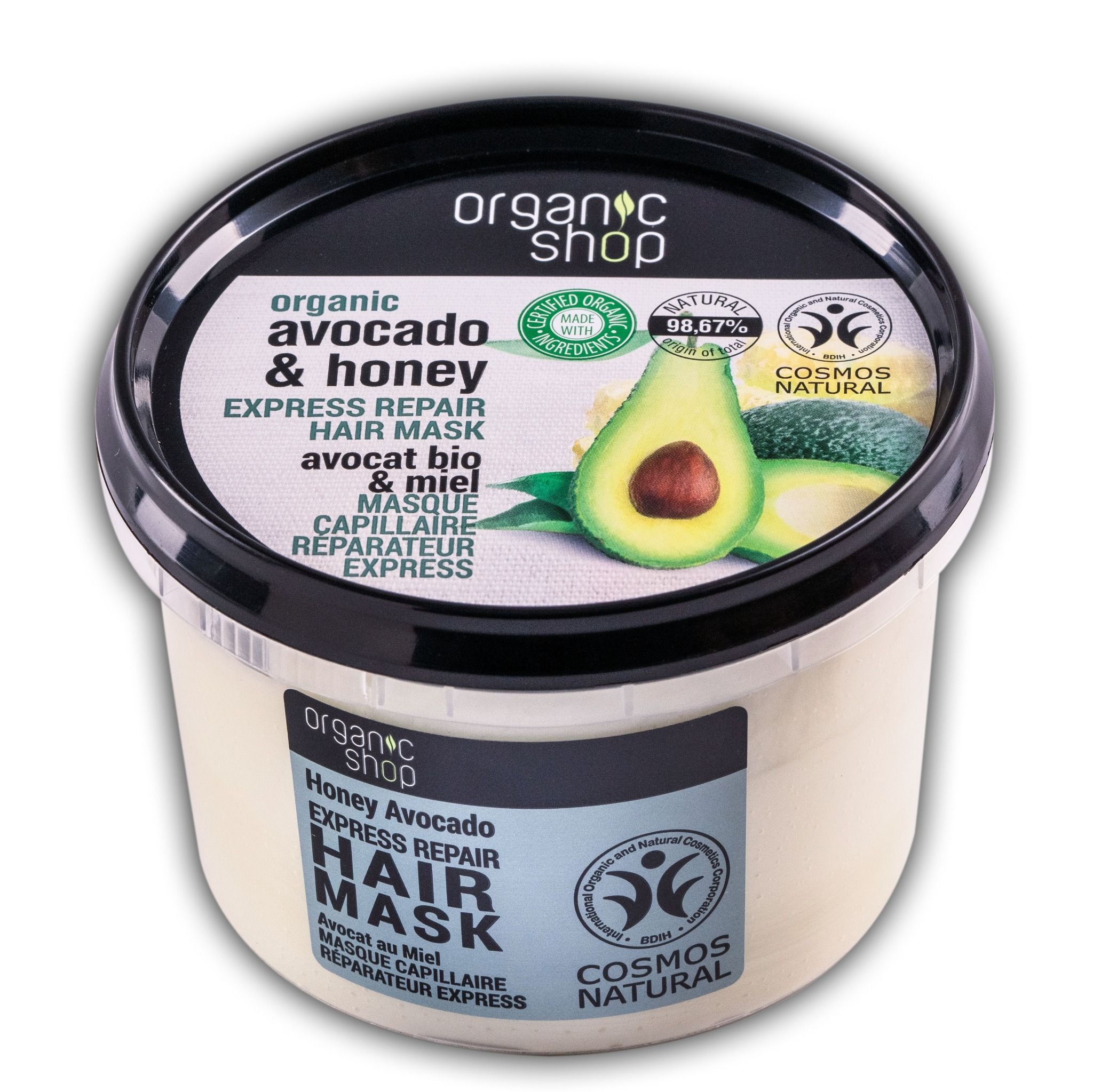 Organic Shop Avocado &Honey Hair Mask (250ml) – Healthyskin