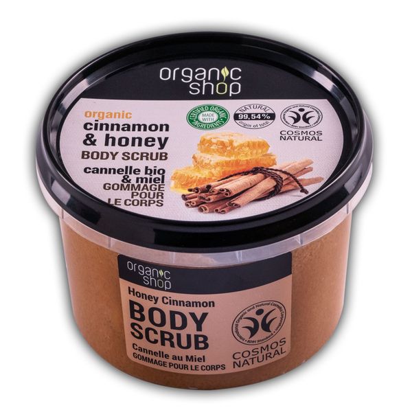  Tẩy Tế Bào Chết Toàn Thân Organic Shop Body Scrub Honey Cinnamon (250ml) 