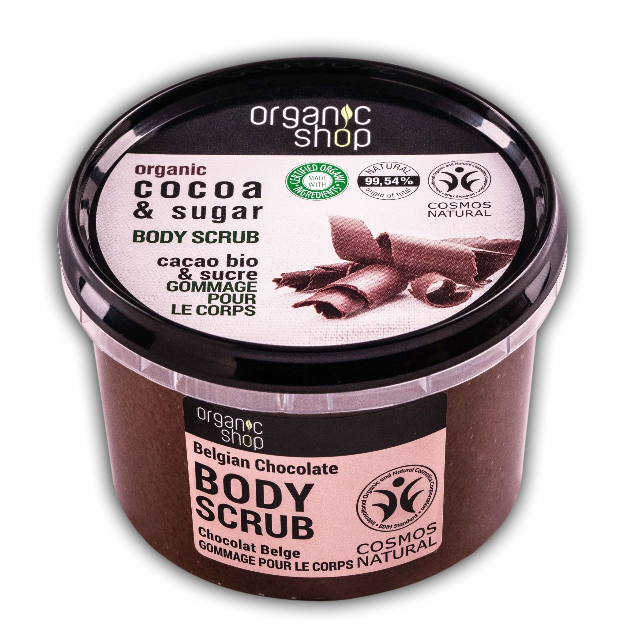  Tẩy Da Chết Toàn Thân Organic Shop Body Scrub Belgian Chocolate (250ml) 