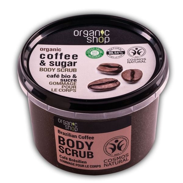  Tẩy Tế Bào Chết Toàn Thân Organic Shop Body Scrub Brazilian Coffee (250ml) 
