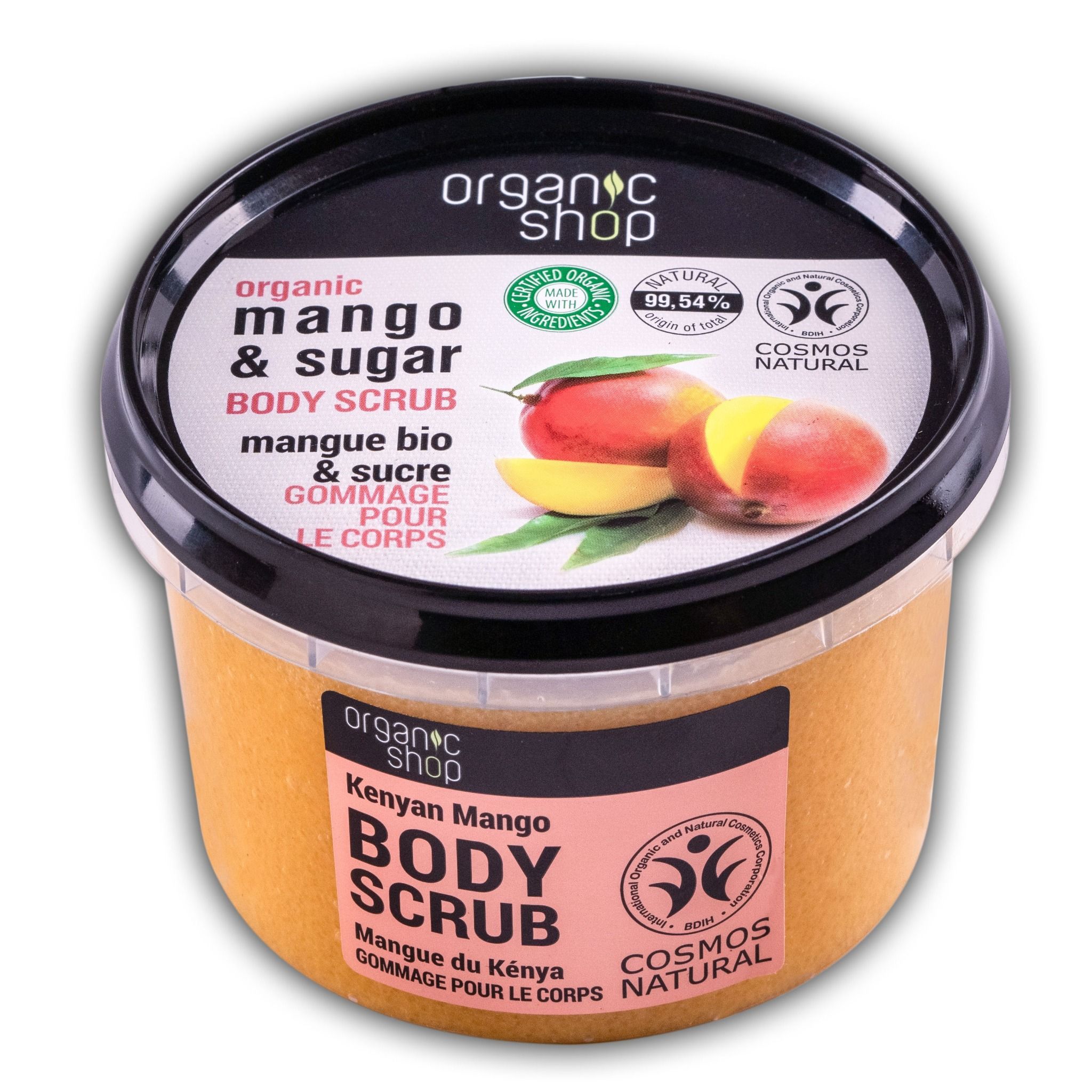  Tẩy Tế Bào Chết Toàn Thân Organic Shop Body Scrub Kenyan Mango (250ml) 