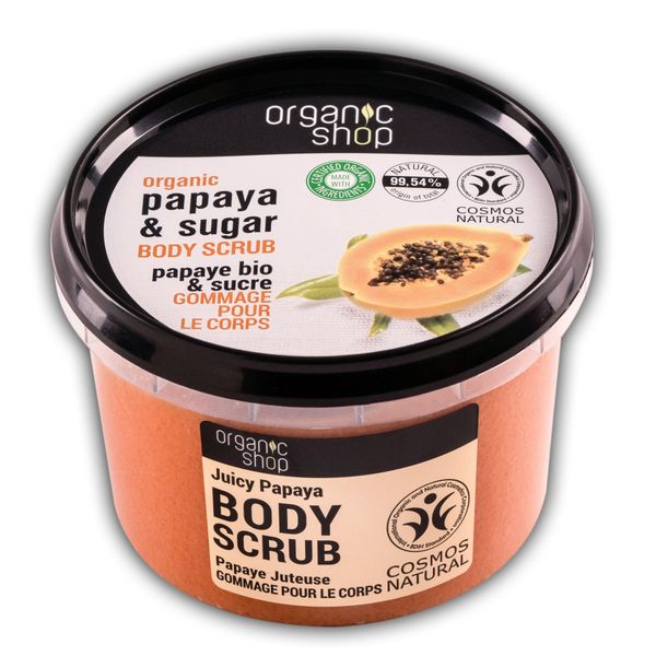  Tẩy Tế Bào Chết Toàn Thân Organic Shop Body Scrub Juicy Papaya (250ml) 