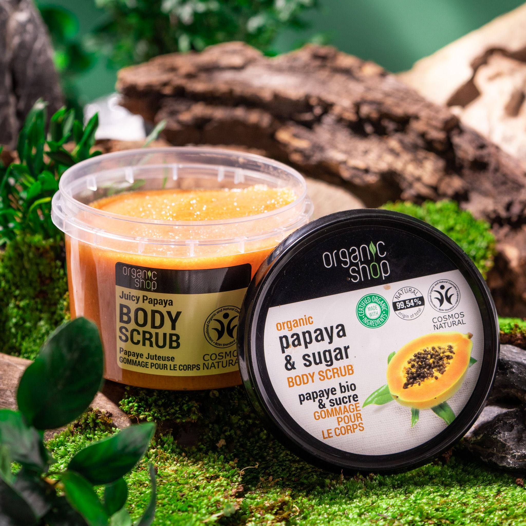  Tẩy Tế Bào Chết Toàn Thân Organic Shop Body Scrub Juicy Papaya (250ml) 
