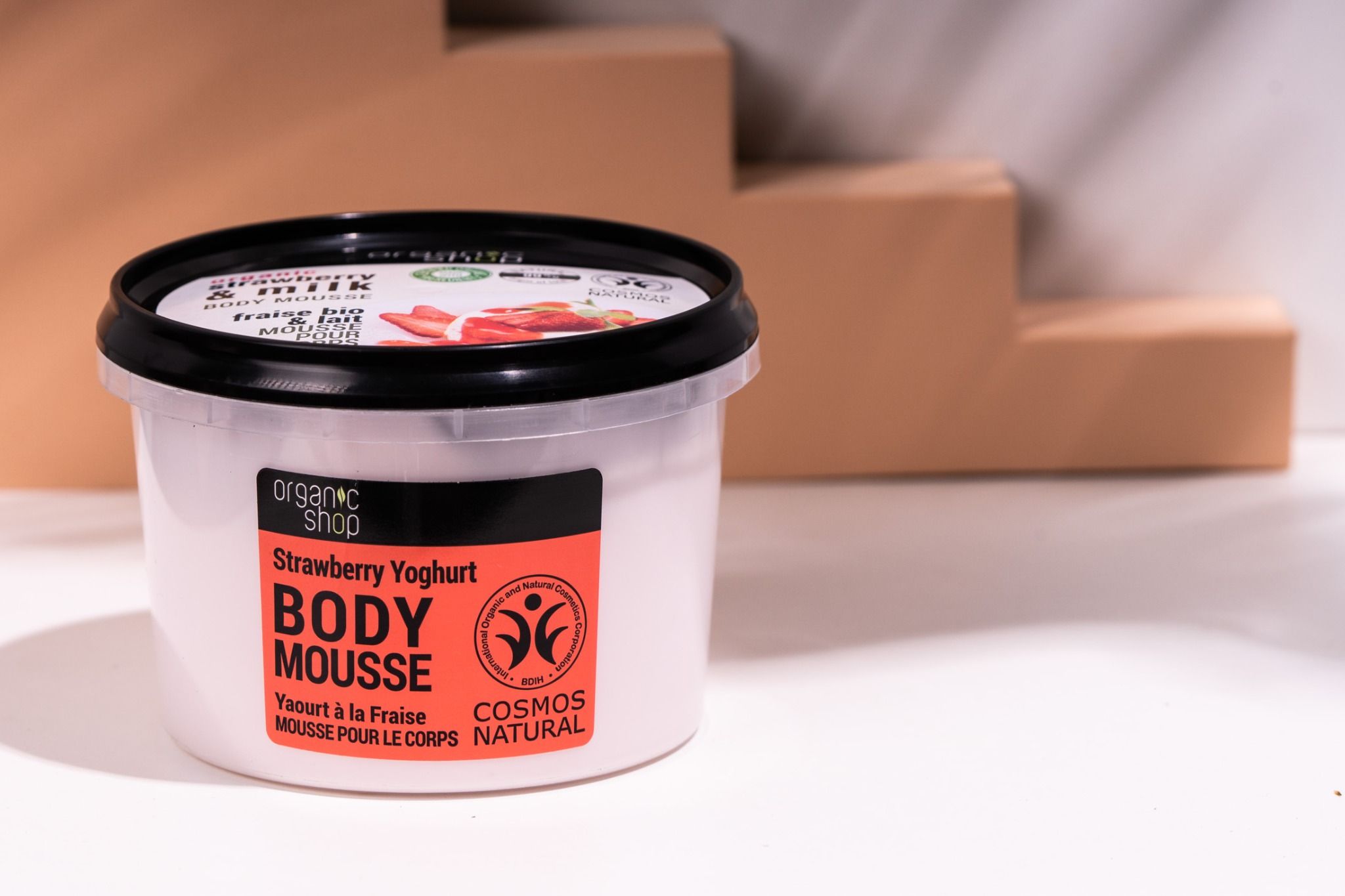  Organic Shop Body Mousse Strawberry Yoghurt 