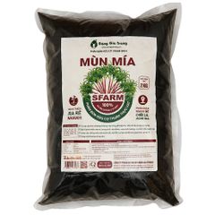 Phân Bón Mùn Mía SFARM Hữu Cơ Kích Ra Rễ, Chồi Lá, Mầm Hoa - Gói 2kg